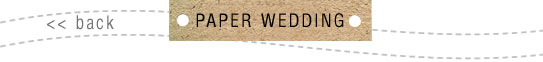 Paper Wedding navigation bar
